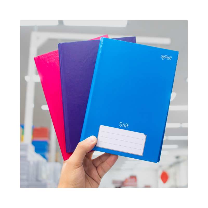 Caderno brochurão 96 folhas Jandaia capa dura