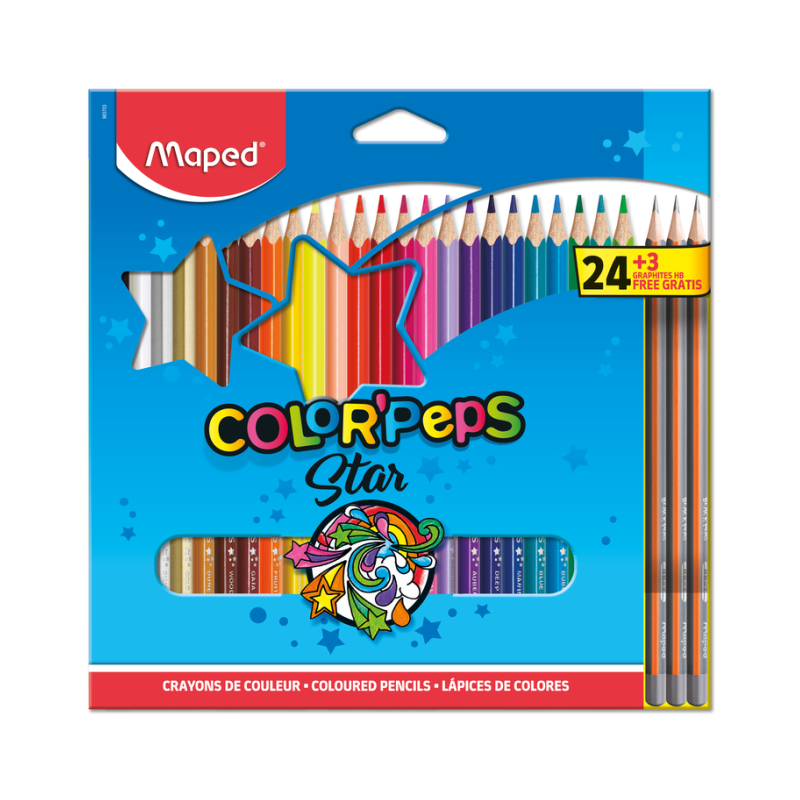 Lápis De Cor Color’Peps Star 24 Cores