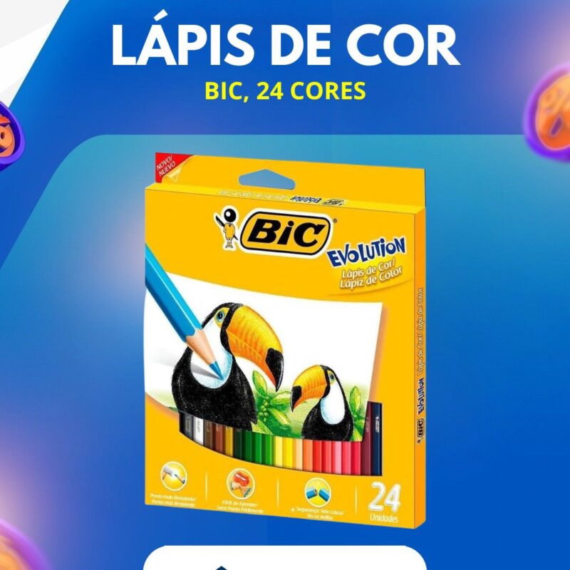 Lápis de cor Bic 24 cores