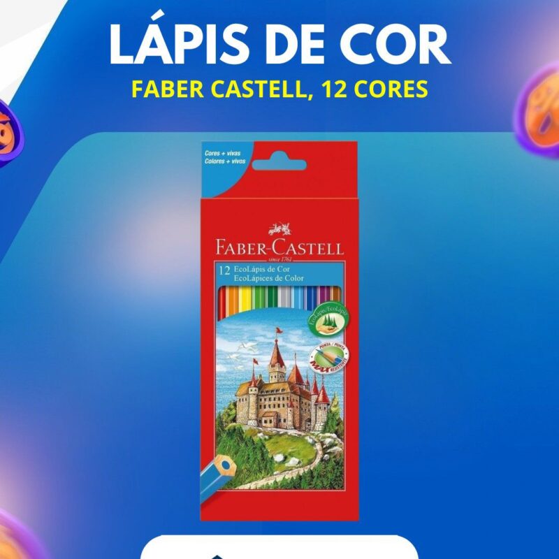 Lapis de cor Faber-Castell 12 cores