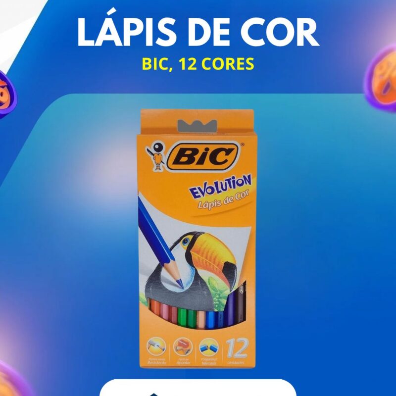 Lápis de Cor BIC 12 cores
