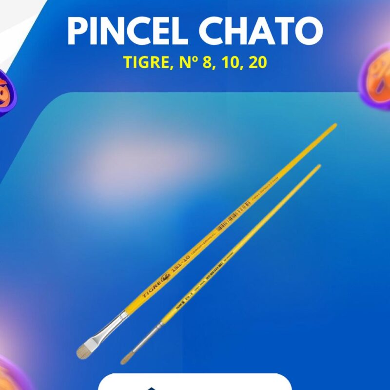 Pincel Tigre Chato